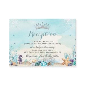Under the Sea Sweet Sixteen Quinceañera Reception Enclosure Card