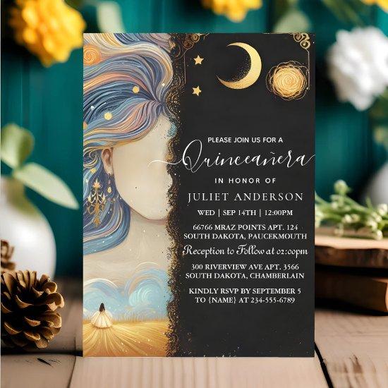 Us Dark Fun Star Prom Starry Night Sky Quinceanera