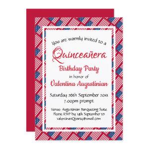 USA Patriotic Quinceañera Birthday Personalized