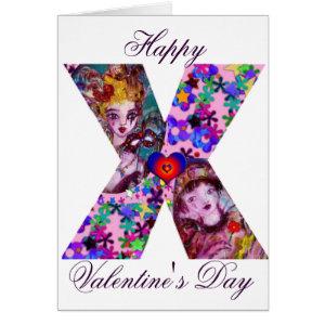 VALENTINE VENETIAN MASQUERADE MONOGRAM X LETTER