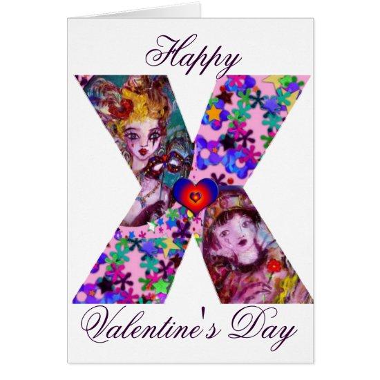 VALENTINE VENETIAN MASQUERADE MONOGRAM X LETTER
