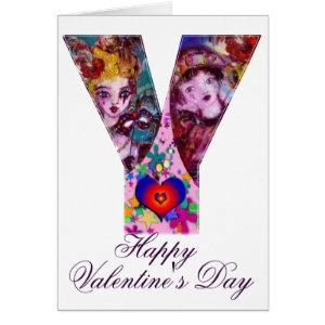 VALENTINE VENETIAN MASQUERADE MONOGRAM Y LETTER