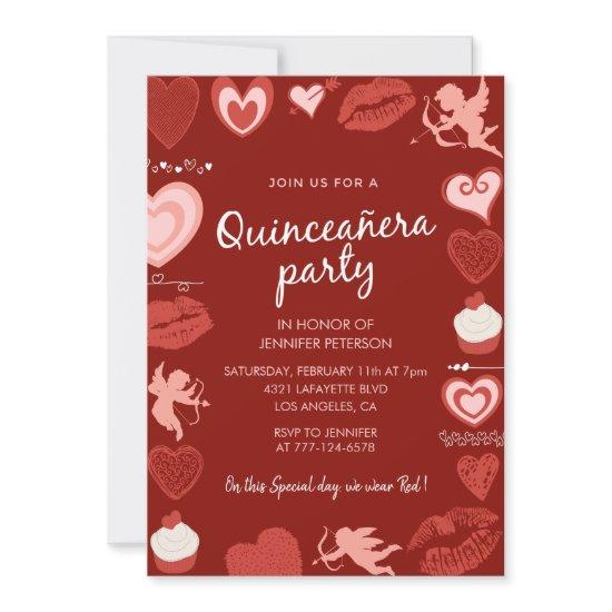 Valentines day quinceanera  angel