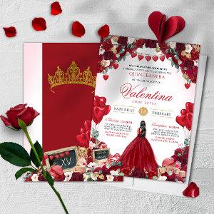 Valentine's Day Red Roses Sweet 15 Quinceanera