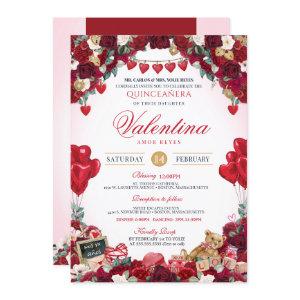 Valentine's Day Sweet 15 Birthday Quinceanera