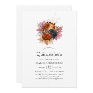 Vintage Autumn Floral Bouquet Quinceañera