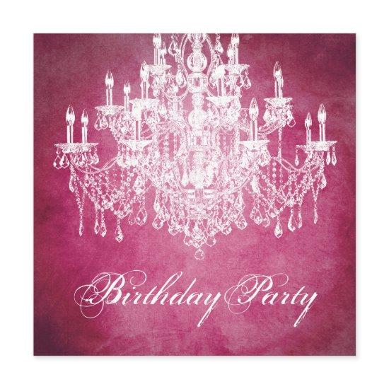 Vintage Chandelier Womans 40th Birthday Party