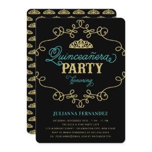 Vintage Chic Flourish Quinceanera Birthday Party