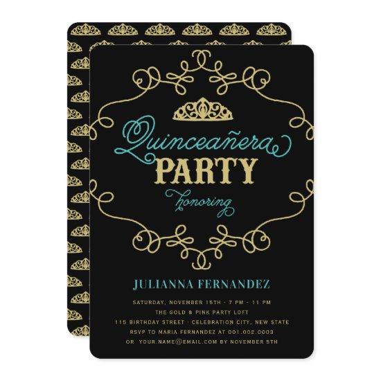 Vintage Chic Flourish Quinceanera Birthday Party