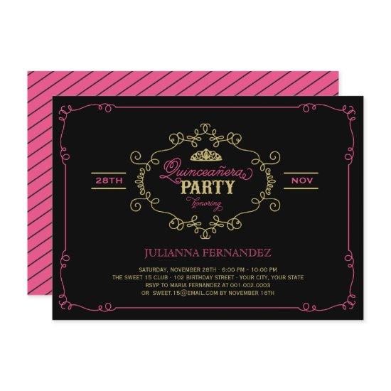 Vintage Chic Flourish Quinceanera Birthday Party