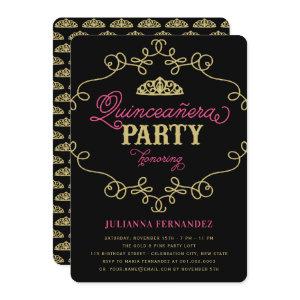 Vintage Chic Flourish Quinceanera Birthday Party