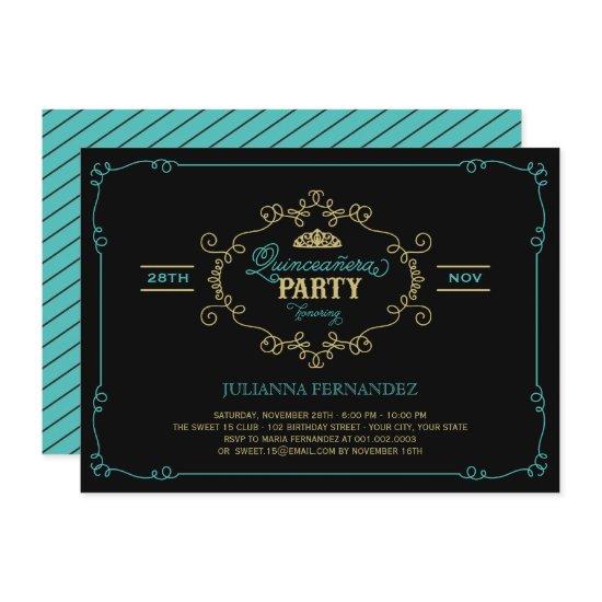 Vintage Chic Flourish Quinceanera Birthday Party