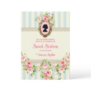 Vintage Floral Regency Sweet Sixteen