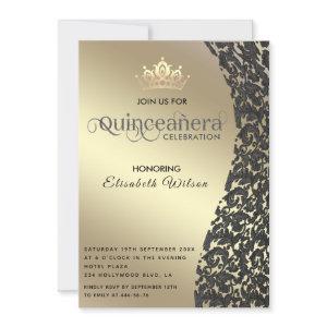 Vintage gold luxury damask tiara Quinceañera  Invi