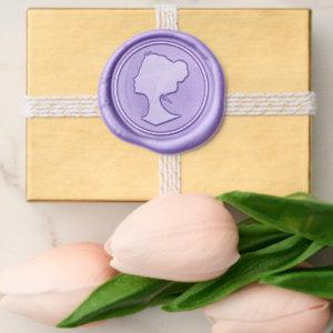 Vintage Lady Silhouette Regency Classic Elegant Wax Seal Sticker