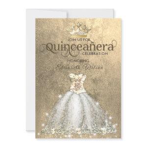 Vintage  luxury  gold tiara Quinceañera