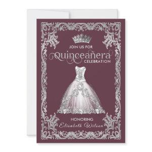 Vintage luxury sparkling dress tiara Quinceañera