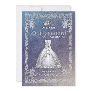 Vintage luxury sparkling dress tiara Quinceañera