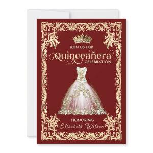 Vintage luxury sparkling dress tiara Quinceañera