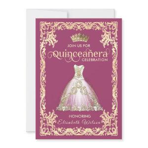 Vintage luxury sparkling dress tiara Quinceañera