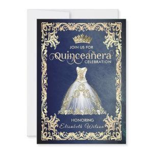 Vintage luxury sparkling dress tiara Quinceañera