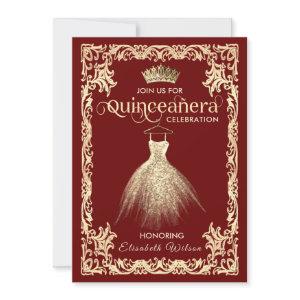 Vintage luxury sparkling dress tiara Quinceañera