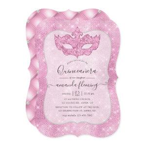 Vintage Pink Masquerade Quinceañera