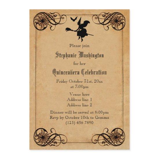 Vintage Witches Ball Quinceañera Double Sided
