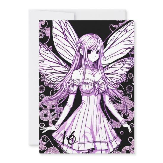 Violet Purple Anime Princess Sweet 16 Birthday