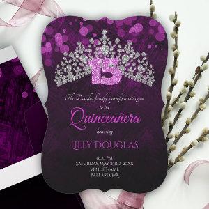 Violet, Purple Quinceanera with Tiara