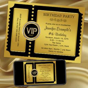 VIP Golden Ticket Birthday Party