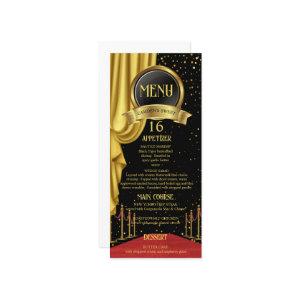 VIP, Red Carpet Birthday, Hollywood Birthday Menu