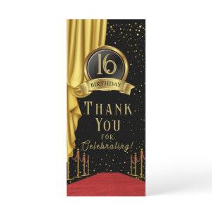 VIP, Red Carpet Birthday, Hollywood Birthday Menu