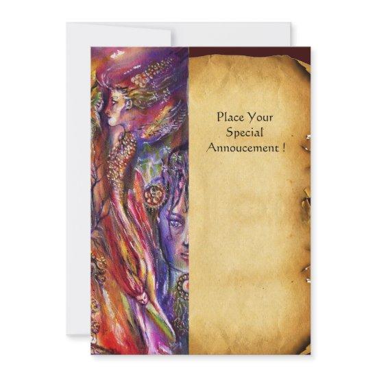 VIVIEN AND MERLIN Fantasy Parchment