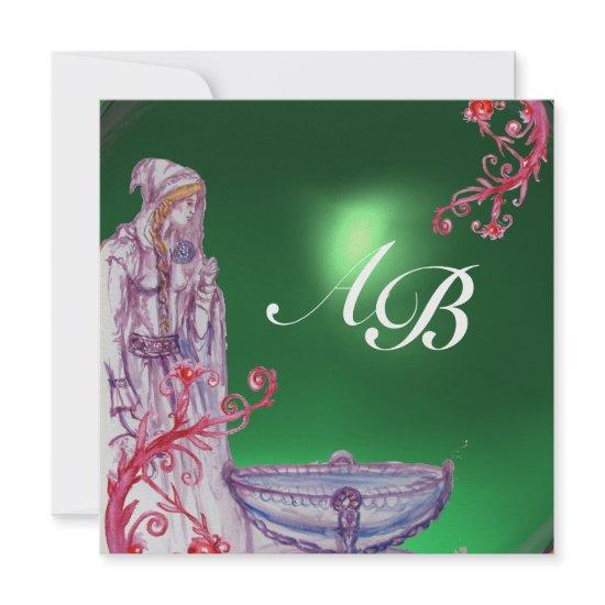 VIVIEN MONOGRAM green  ice
