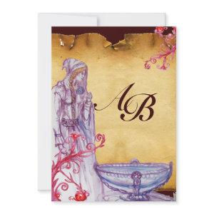 VIVIEN MONOGRAM  parchment purple