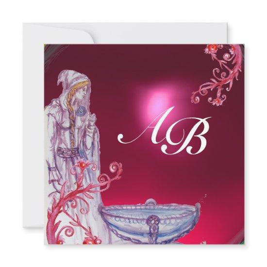VIVIEN MONOGRAM red ruby