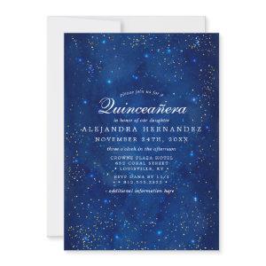 Watercolor Galaxy Cosmic Stars Starry Quinceañera