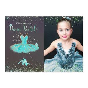 Watercolor Turquoise Tutu Dance Recital