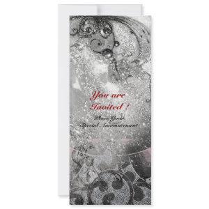 WAVES bright ice metallic black white sparkles
