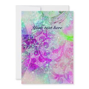 WAVES , bright purple green blue pink gold sparkle