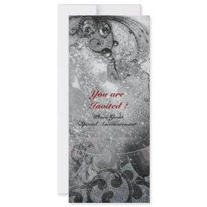 WAVES bright silver metallic black white sparkles