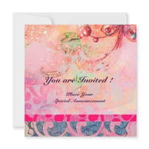 WAVES , bright violet blue pink gold sparkles
