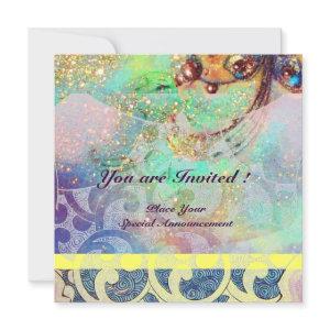 WAVES , bright yellow blue green pink gold sparkle