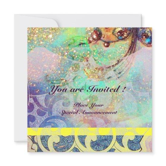 WAVES , bright yellow blue green pink gold sparkle