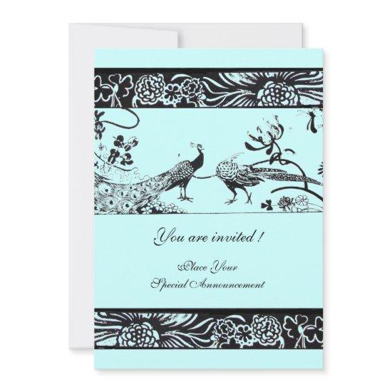 WEDDING LOVE BIRDS ,black and white blue