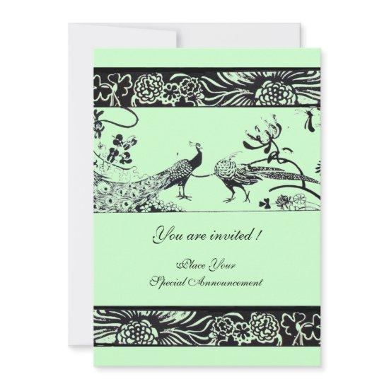 WEDDING LOVE BIRDS ,black and white green