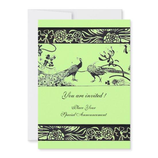 WEDDING LOVE BIRDS ,black and white green