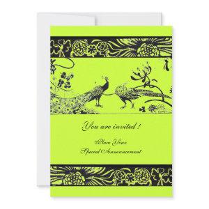 WEDDING LOVE BIRDS ,black and white green