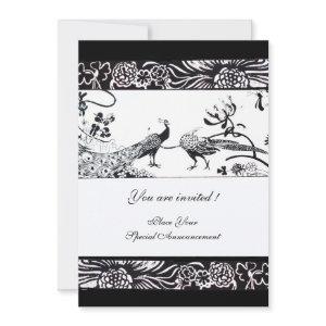WEDDING LOVE BIRDS ,black and white